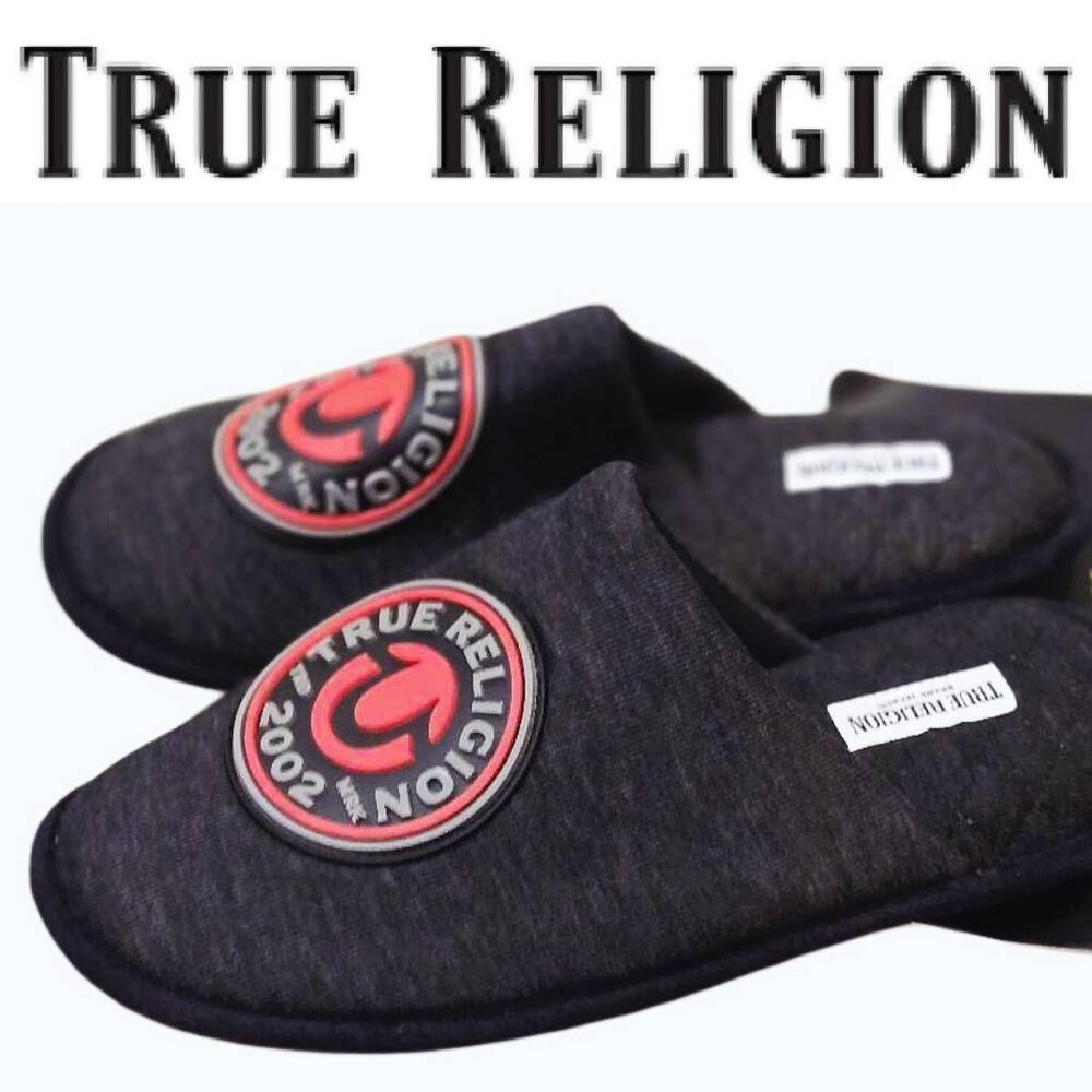 True Religion Horseshoe Logo Slippers